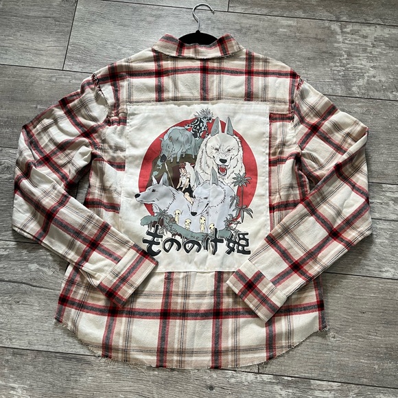 Studio Ghibli Princess Mononoke San Flannel - Picture 7 of 12